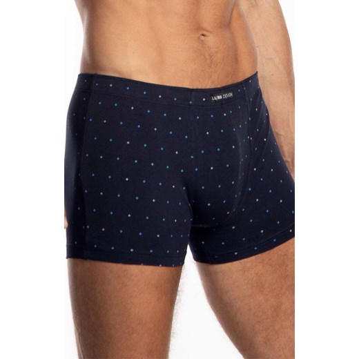 2-pack bokserki męskie M-1060SZ, Kolor grafitowo-granatowy, Rozmiar L, LAMA ze sklepu Intymna w kategorii Majtki męskie - zdjęcie 179630125