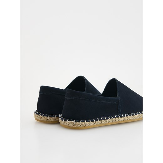 Espadryle męskie czarne Reserved bez zapięcia casualowe