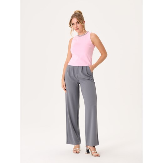 Bluzka damska Sinsay z wiskozy z okrągłym dekoltem 