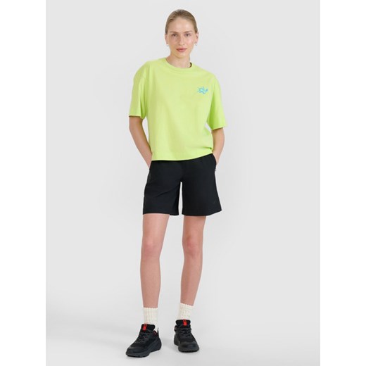 Damskie spodenki plażowe 4F 4FWSS25UBDSF131 - czarne ze sklepu Sportstylestory.com w kategorii Szorty - zdjęcie 179633038