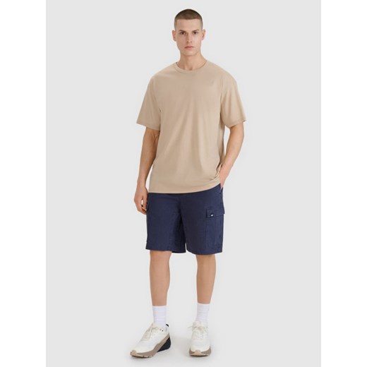 Męskie spodenki casual cargo 4F 4FRSS25TSHOM759 - granatowe ze sklepu Sportstylestory.com w kategorii Spodenki męskie - zdjęcie 179633095