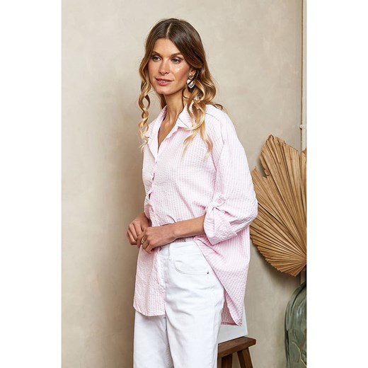 Koszula damska Joséfine z kołnierzykiem bawełniana 