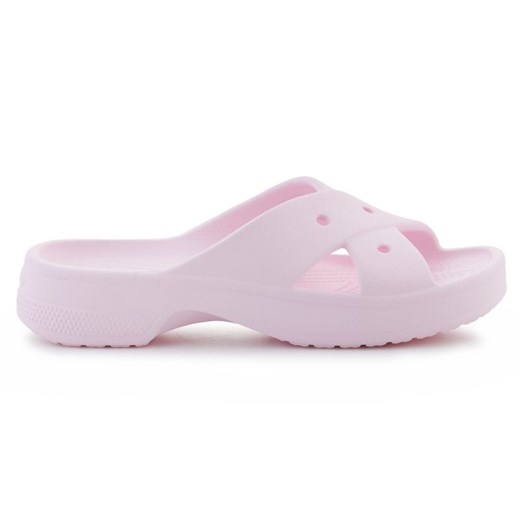 Klapki Crocs Classic Womens Cross Strap 210840-6ZW różowe ze sklepu ButyModne.pl w kategorii Klapki damskie - zdjęcie 179636178
