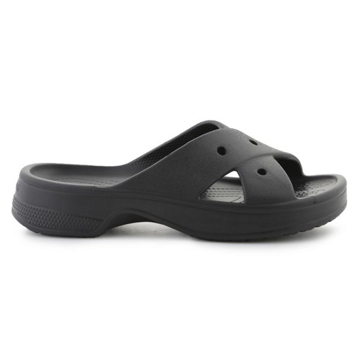 Klapki Crocs Classic Womens Cross Strap 210840-001 czarne ze sklepu ButyModne.pl w kategorii Klapki damskie - zdjęcie 179636179