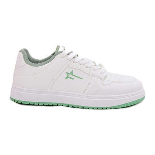 Sneakersy Damskie Big Star RR274A246 HI-POLY System Białe ze sklepu ButyModne.pl w kategorii Buty sportowe damskie - zdjęcie 179636219