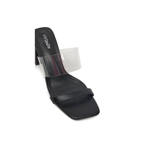 Klapki damskie DeeZee bez zapięcia na obcasie 