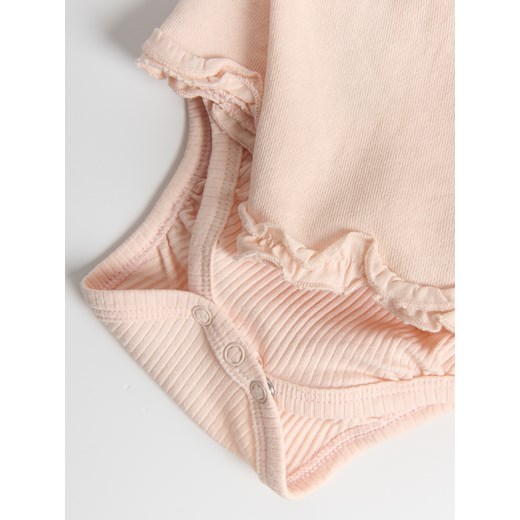 Reserved - Bawełniany komplet z szortami - pastelowy róż Reserved 74 (6-9 m.) Reserved
