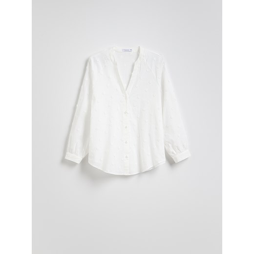 Reserved - Koszula z aplikacjami - biały Reserved M Reserved