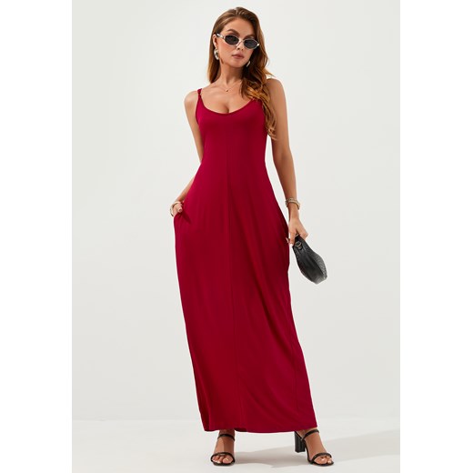 Sukienka maxi na ramiączkach casualowa ze sklepu Jacinshop w kategorii Sukienki - zdjęcie 179646125
