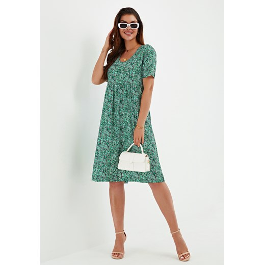Sukienka midi casualowa z krótkim rękawem Jacinshop XL Jacinshop