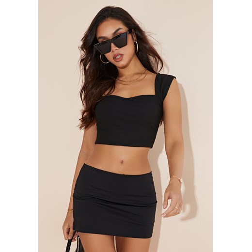 Crop top na szerokich ramiączkach ze sklepu Jacinshop w kategorii Bluzki damskie - zdjęcie 179646237