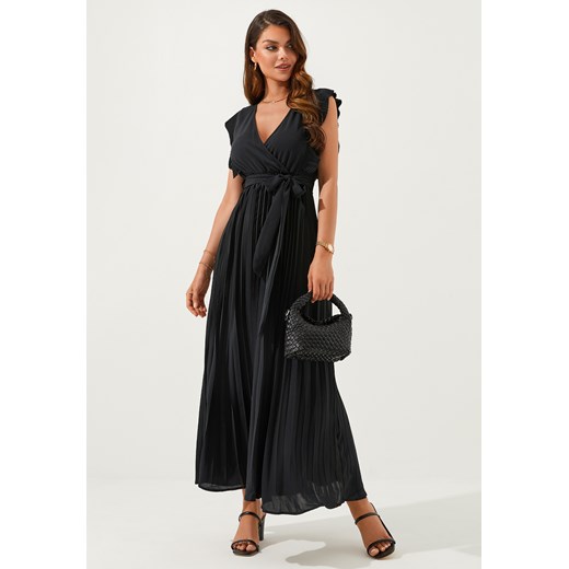 Sukienka na szerokich ramiączkach z dekoltem V-neck ze sklepu Jacinshop w kategorii Sukienki - zdjęcie 179646858