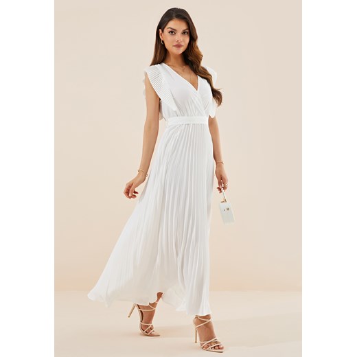 Sukienka na szerokich ramiączkach z dekoltem V-neck ze sklepu Jacinshop w kategorii Sukienki - zdjęcie 179646859