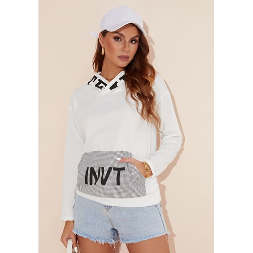 Bluza kangurka z długim rękawem i kapturem ze sklepu Jacinshop w kategorii Bluzy damskie - zdjęcie 179647576
