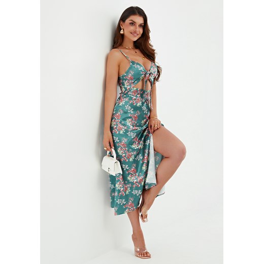 Sukienka maxi w kwiaty na ramiączkach ze sklepu Jacinshop w kategorii Sukienki - zdjęcie 179648455