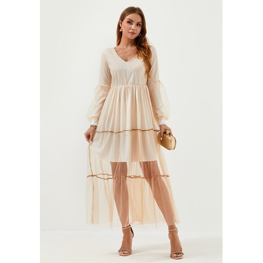 Sukienka maxi z długimi rękawami ze sklepu Jacinshop w kategorii Sukienki - zdjęcie 179648487