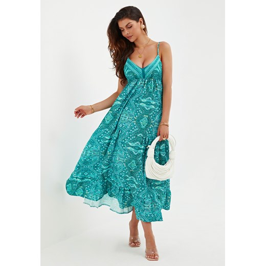 Sukienka maxi na ramiączkach w stylu boho ze sklepu Jacinshop w kategorii Sukienki - zdjęcie 179648667