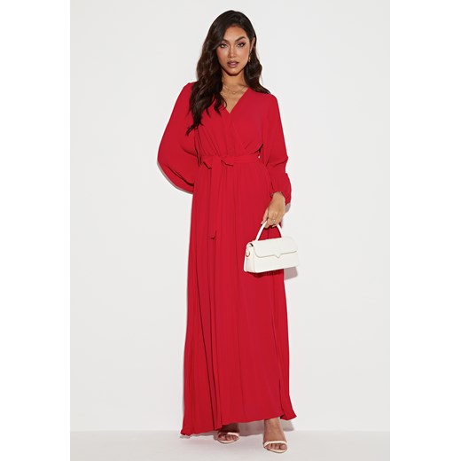 Sukienka z długim rękawem plisowana ze sklepu Jacinshop w kategorii Sukienki - zdjęcie 179649838