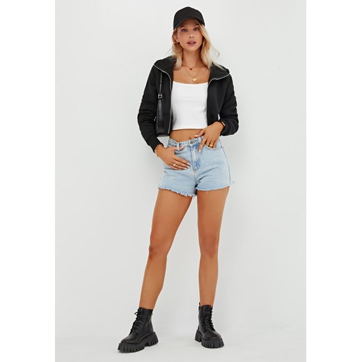 Bluza krótka zapinana na zamek ze sklepu Jacinshop w kategorii Bluzy damskie - zdjęcie 179650527