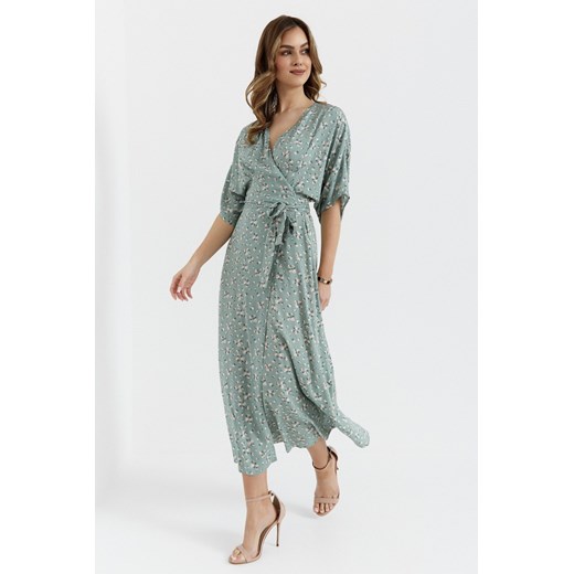 Sukienka maxi wiązana w pasie - model 7 ze sklepu Cudmoda w kategorii Sukienki - zdjęcie 179654826