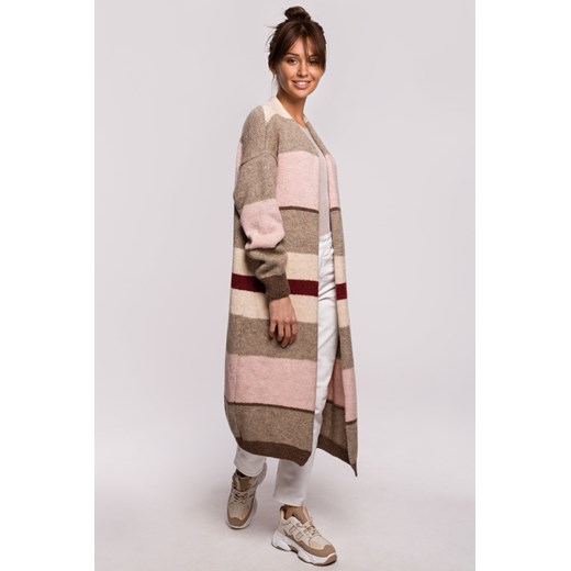 Kardigan w pasy - model 4 ze sklepu Cudmoda w kategorii Swetry damskie - zdjęcie 179656536