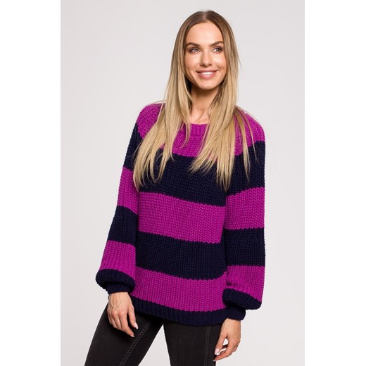 Sweter w pasy - model 2 ze sklepu Cudmoda w kategorii Swetry damskie - zdjęcie 179657128
