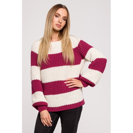 Sweter w pasy - model 3 ze sklepu Cudmoda w kategorii Swetry damskie - zdjęcie 179657129