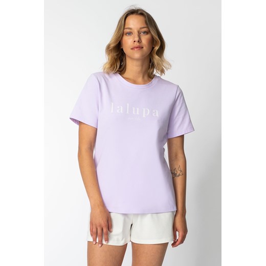 T-shirt z nadrukiem z przodu - wrzosowy ze sklepu Cudmoda w kategorii Piżamy damskie - zdjęcie 179658095