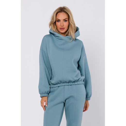 Bluza dresowa z kapturem - agawa ze sklepu Cudmoda w kategorii Bluzy damskie - zdjęcie 179659868
