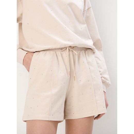 Mohito - Bawełniane szorty - kremowy Mohito L Mohito