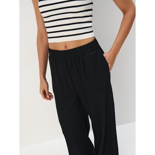 Mohito - Spodnie wide leg - czarny Mohito M Mohito