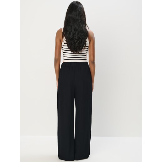 Mohito - Spodnie wide leg - czarny Mohito XS Mohito