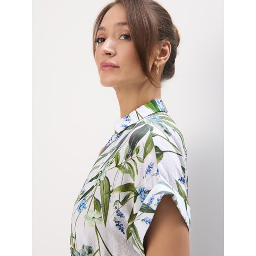 Mohito - Koszulowa sukienka midi - biały Mohito 38 Mohito