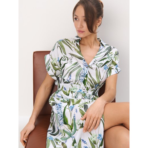 Mohito - Koszulowa sukienka midi - biały Mohito 32 Mohito