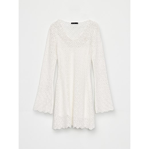 Mohito - Koronkowa sukienka mini - kremowy Mohito 40 Mohito
