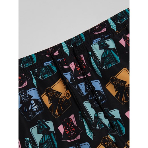 Sinsay - Szorty kąpielowe Star Wars - czarny Sinsay XS Sinsay