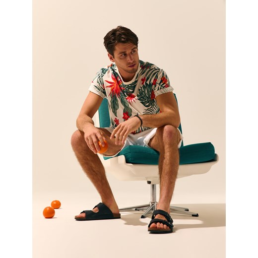 Sinsay - Koszulka z nadrukiem - wielobarwny Sinsay M Sinsay