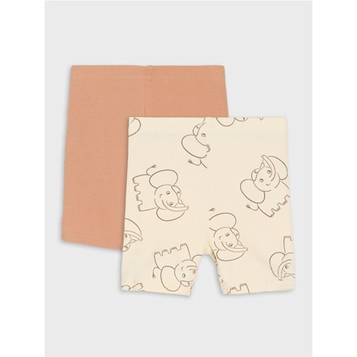 Sinsay - Krótkie legginsy 2 pack - kremowy - id: 194CK-01X - marki Sinsay - 179662895 Sinsay - Krótkie legginsy 2 pack - kremowy ze sklepu Sinsay w kategorii Spodenki dziewczęce - zdjęcie 179662895