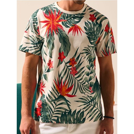 Sinsay - Koszulka z nadrukiem - wielobarwny ze sklepu Sinsay w kategorii T-shirty męskie - zdjęcie 179663167
