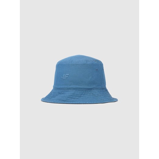 Męski kapelusz bucket hat dwustronny 4F 4FWSS25AHATM017 - czarny ze sklepu Sportstylestory.com w kategorii Kapelusze męskie - zdjęcie 179664476