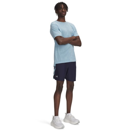 Męskie spodenki do biegania Under Armour UA Launch 7\'\' Short - granatowe ze sklepu Sportstylestory.com w kategorii Spodenki męskie - zdjęcie 179664528