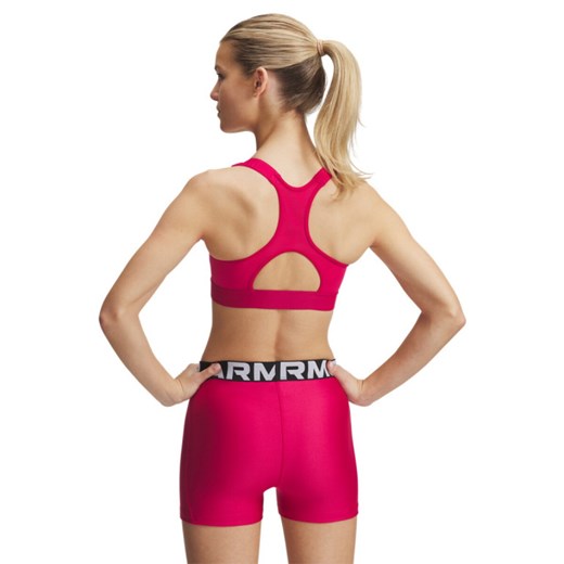 Biustonosz treningowy Under Armour UA HeatGear High - różowy ze sklepu Sportstylestory.com w kategorii Biustonosze - zdjęcie 179664606