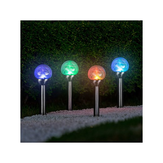 Garden Hero Wtyczka ogrodowa LED w kolorze srebrnym - wys. 34 x Ø 8 cm ze sklepu Limango Polska w kategorii Oświetlenie ogrodowe - zdjęcie 179665807