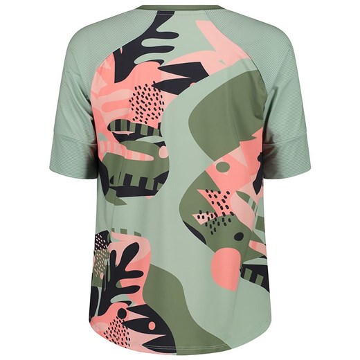 Bluzka damska CMP w nadruki z krótkim rękawem z okrągłym dekoltem 