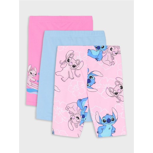 Sinsay - Krótkie legginsy 3 pack Stitch - wielobarwny - id: 200EB-MLC - marki Sinsay - 179668776 Sinsay - Krótkie legginsy 3 pack Stitch - wielobarwny ze sklepu Sinsay w kategorii Spodenki dziewczęce - zdjęcie 179668776