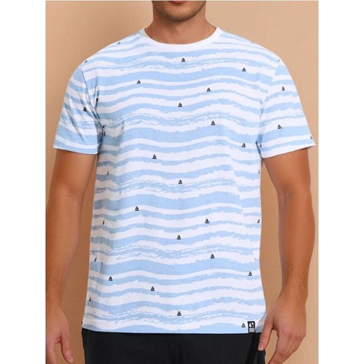 Sinsay - Koszulka ze wzorem marynistycznym all over - Inny ze sklepu Sinsay w kategorii T-shirty męskie - zdjęcie 179668866