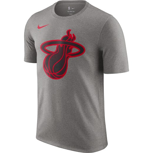 T-shirt męski Nike NBA Miami Heat Essential City Edition - Szary ze sklepu Nike poland w kategorii T-shirty męskie - zdjęcie 179670849
