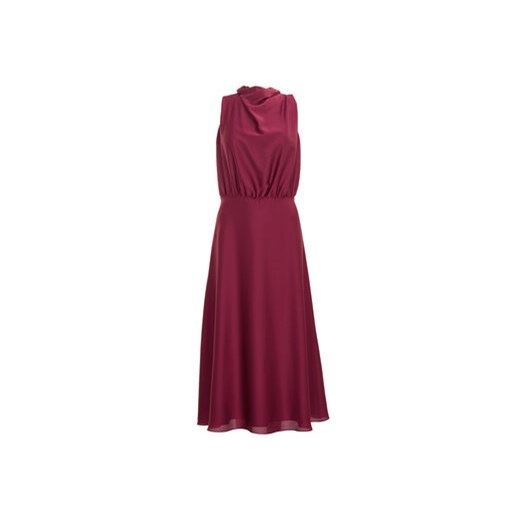 Swing Sukienka koktajlowa 5AI13700 Bordowy Regular Fit Swing 38 MODIVO