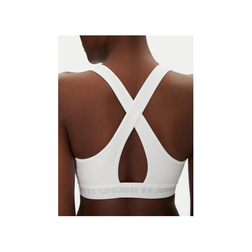 Under Armour Biustonosz sportowy Crossback Mid Bra 1361034 Biały Under Armour L MODIVO