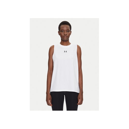 Under Armour Koszulka techniczna Rival Muscle 1383659 Biały Regular Fit Under Armour L MODIVO